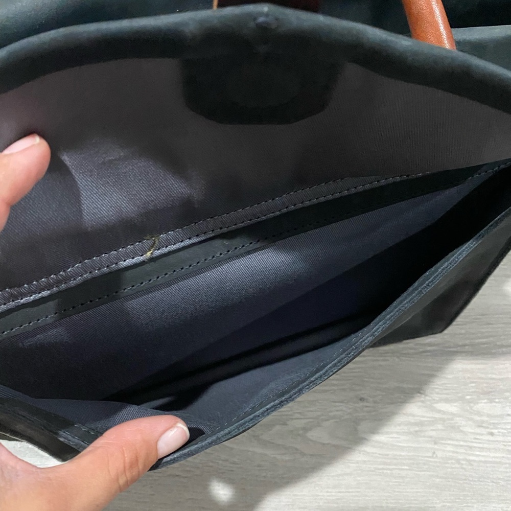 Madewell Eaton Black and Brown leather Tote Bag - Picture 8 of 10